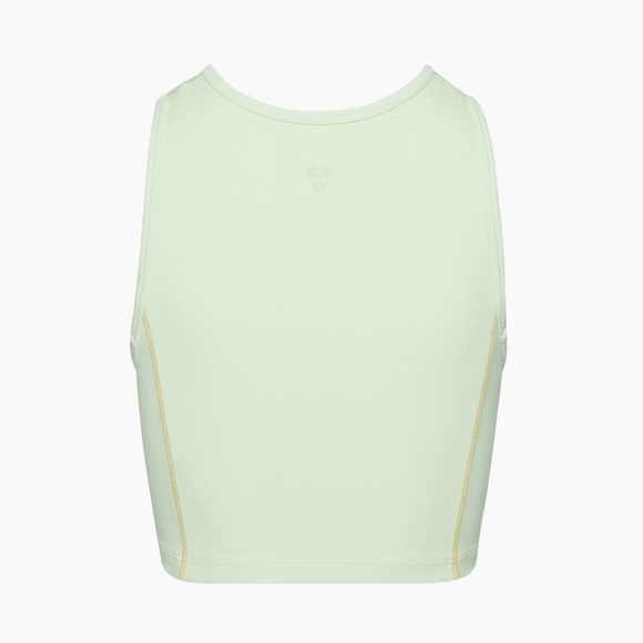 Aritzia TNAction Front Zip Cropped Workout Tank Top Sz M Mint Green - Picture 2 of 12